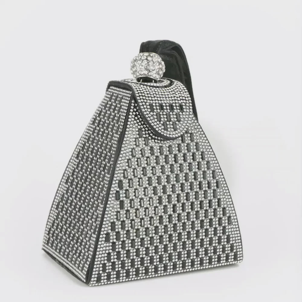 SARAH Crystal Pyramid Handbag